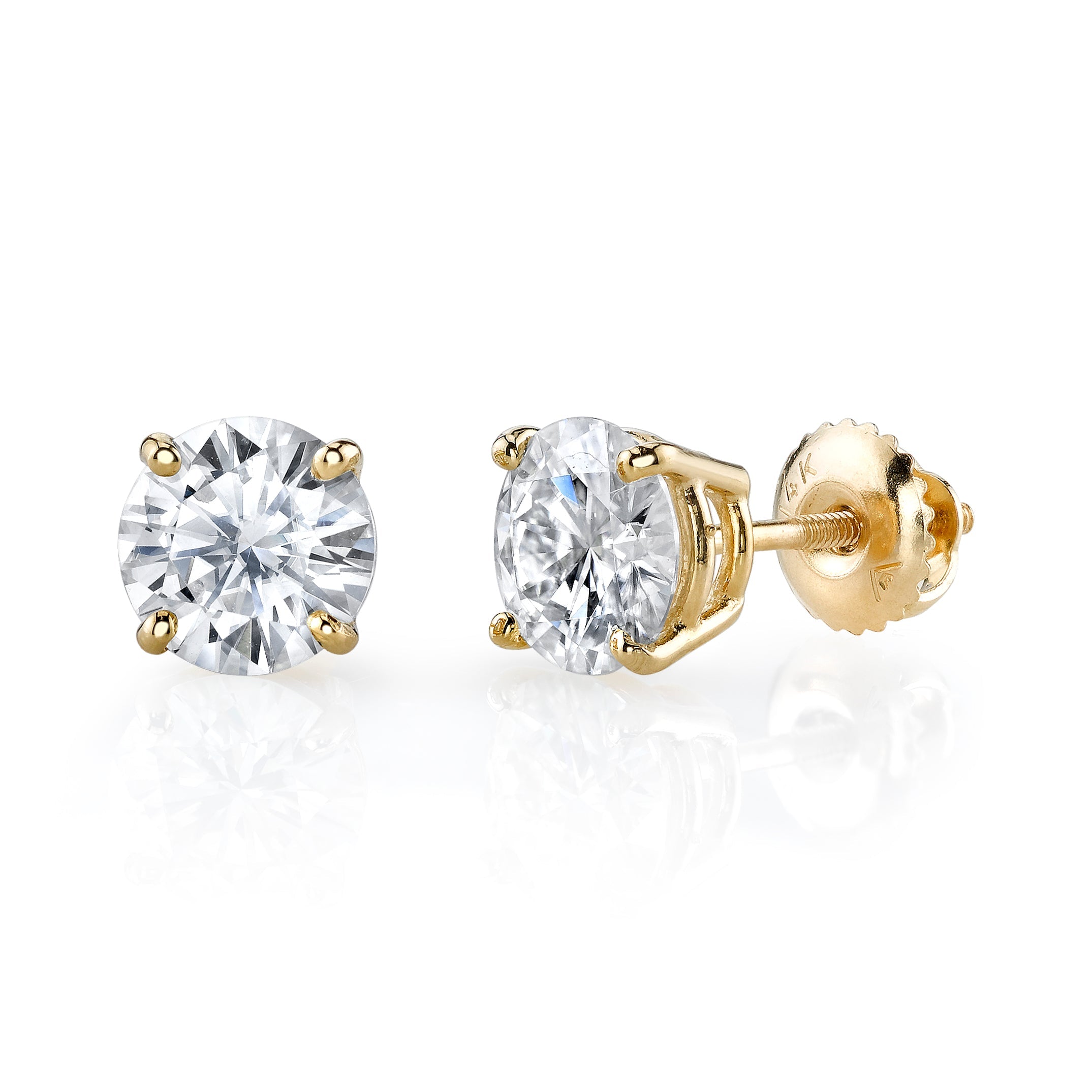 Solitaire Stud Earrings