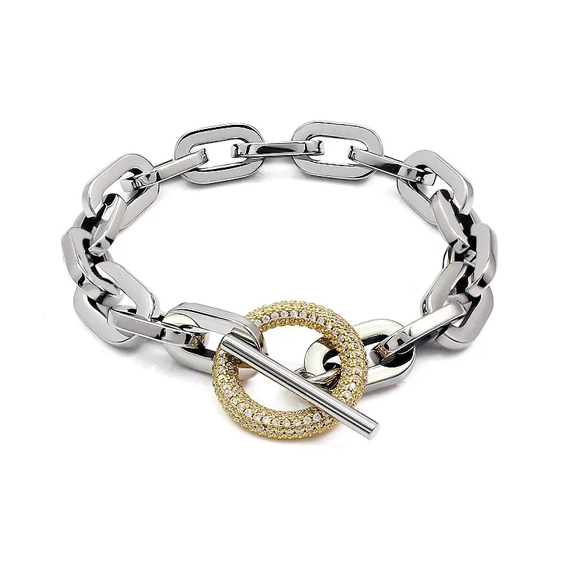 Pave Toggle Signature Bracelet