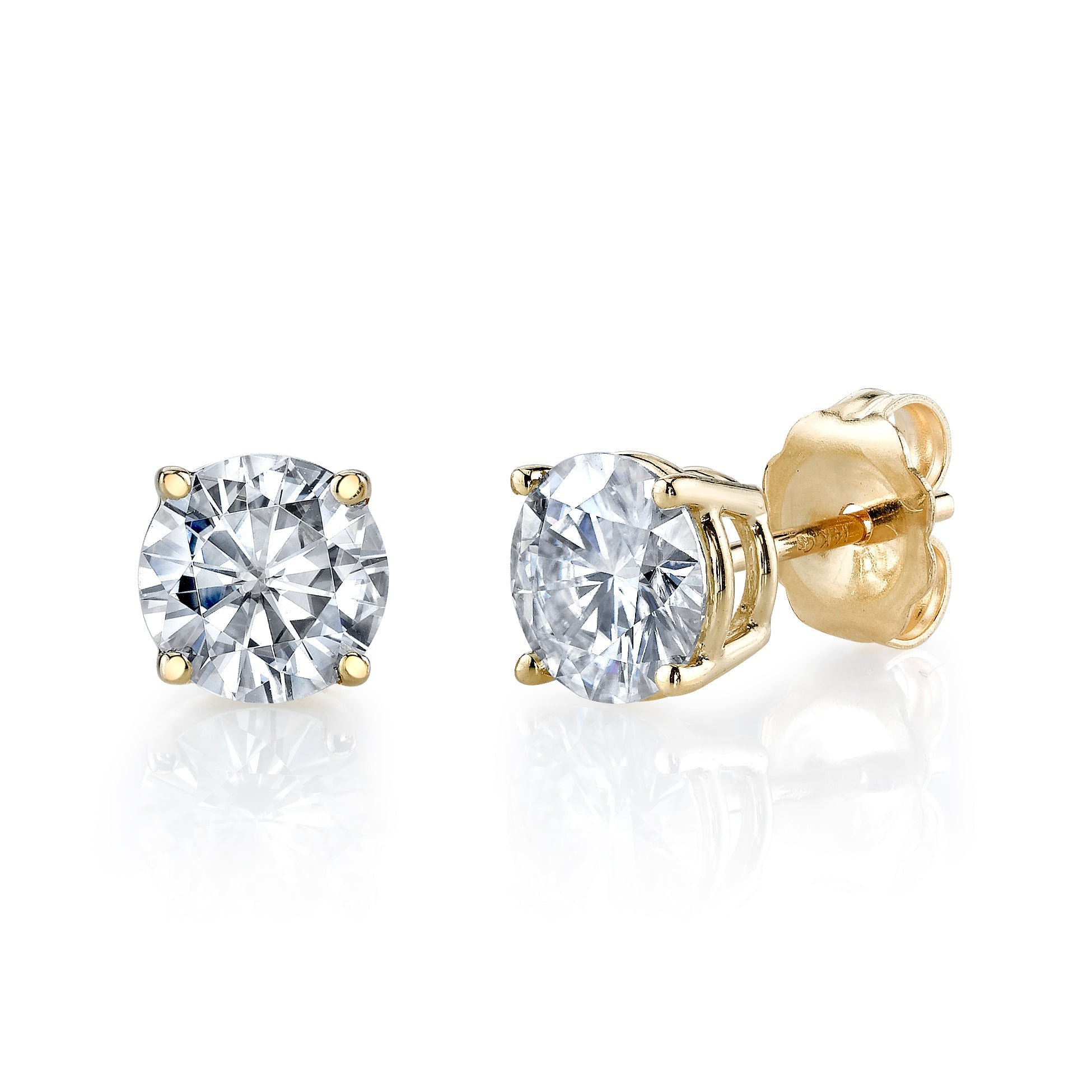 Earring Studs with Friction Backs