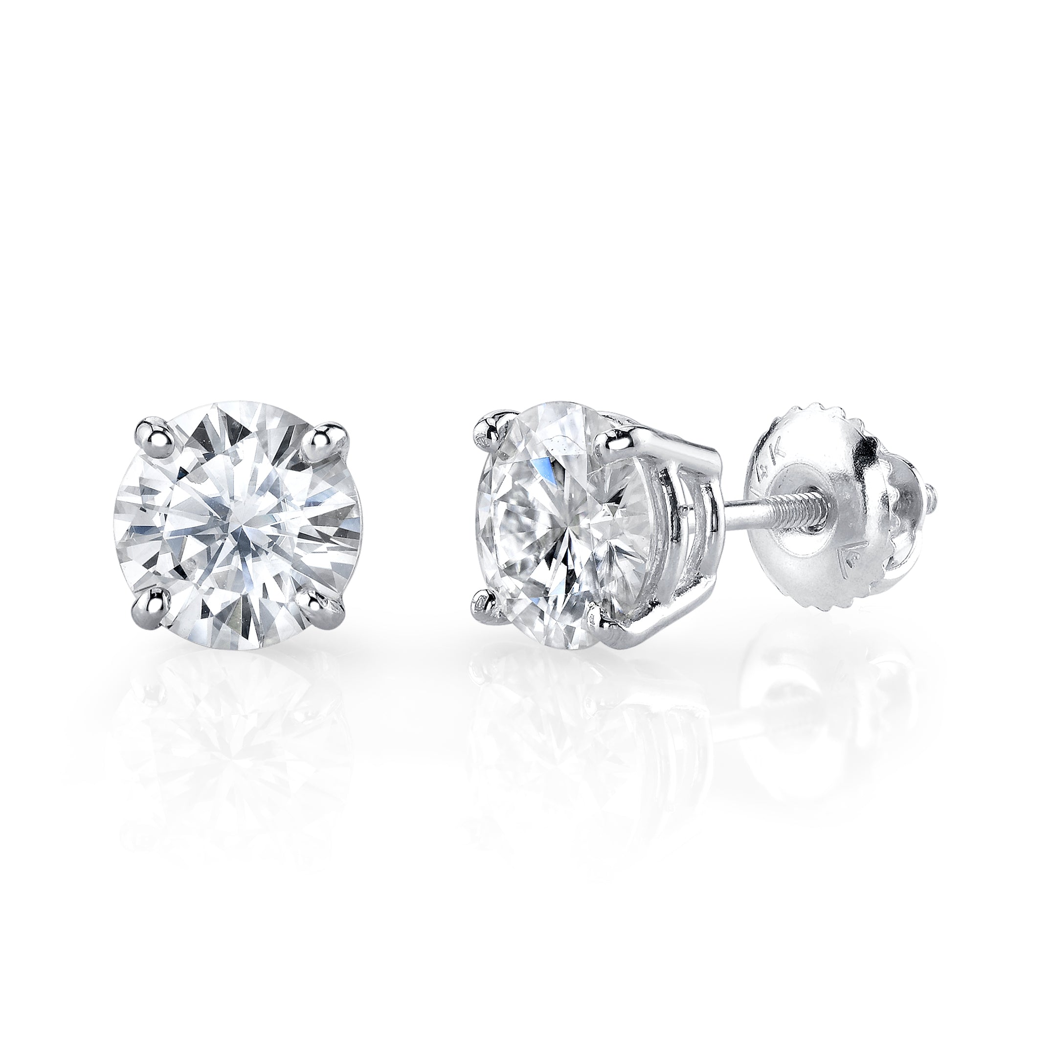 Solitaire Stud Earrings