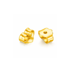 Round Bezel Stud Earrings