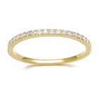 Lnngy 2MM Moissanite Gold Filled Eternity Ring