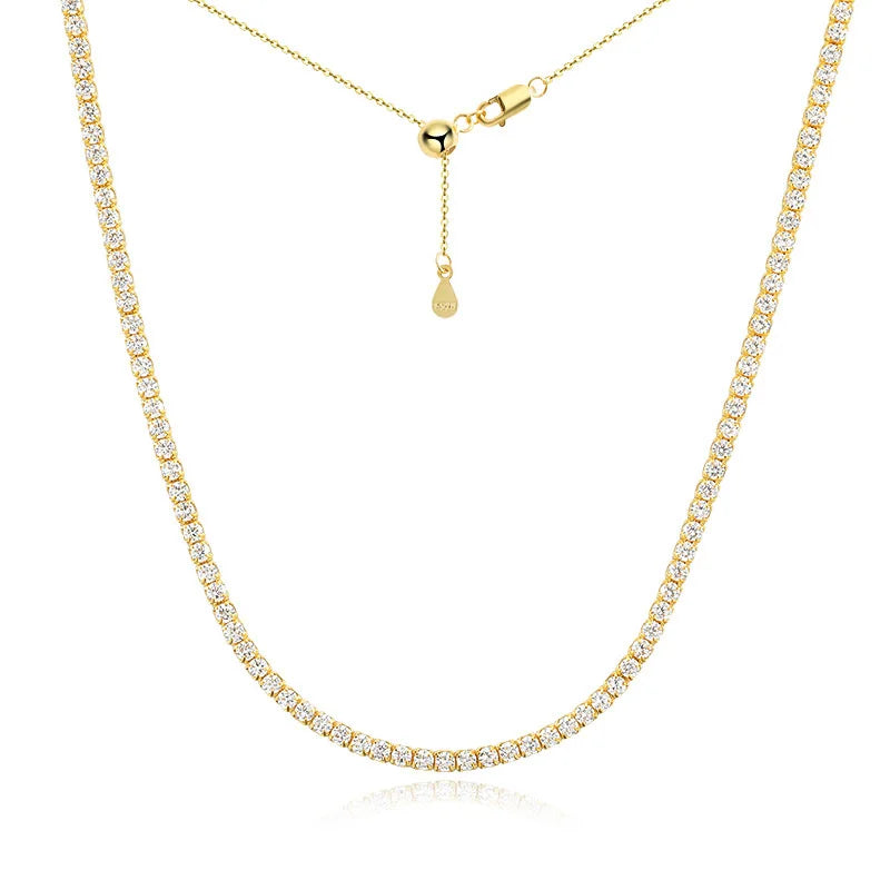 Moissanite Tennis Choker Necklace