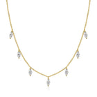 Marquise Moissanite Pendant Necklace