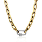 Pave Mousqueton Necklace (Gold & Silver)