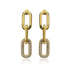Pave Drop Earrings