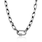 Pave Mousqueton Necklace (Gold & Silver)