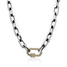 Pave Mousqueton Necklace (Gold & Silver)