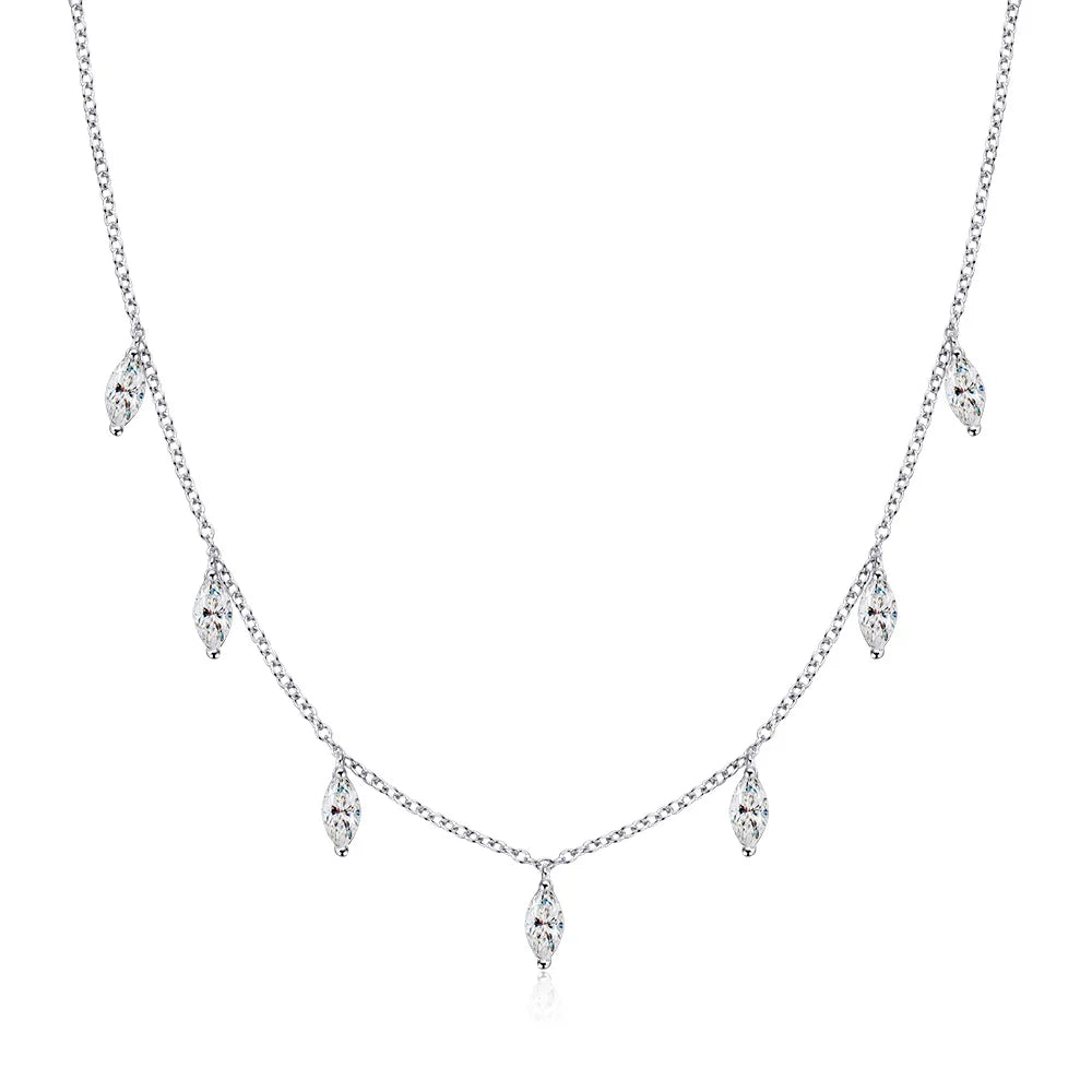 Marquise Moissanite Pendant Necklace