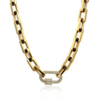 Pave Mousqueton Necklace (Gold & Silver)