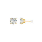 L’Amante Solitaire Stud Earrings